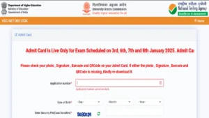 UGC NET Admit Card 2025 Out, Hall Ticket Download Link