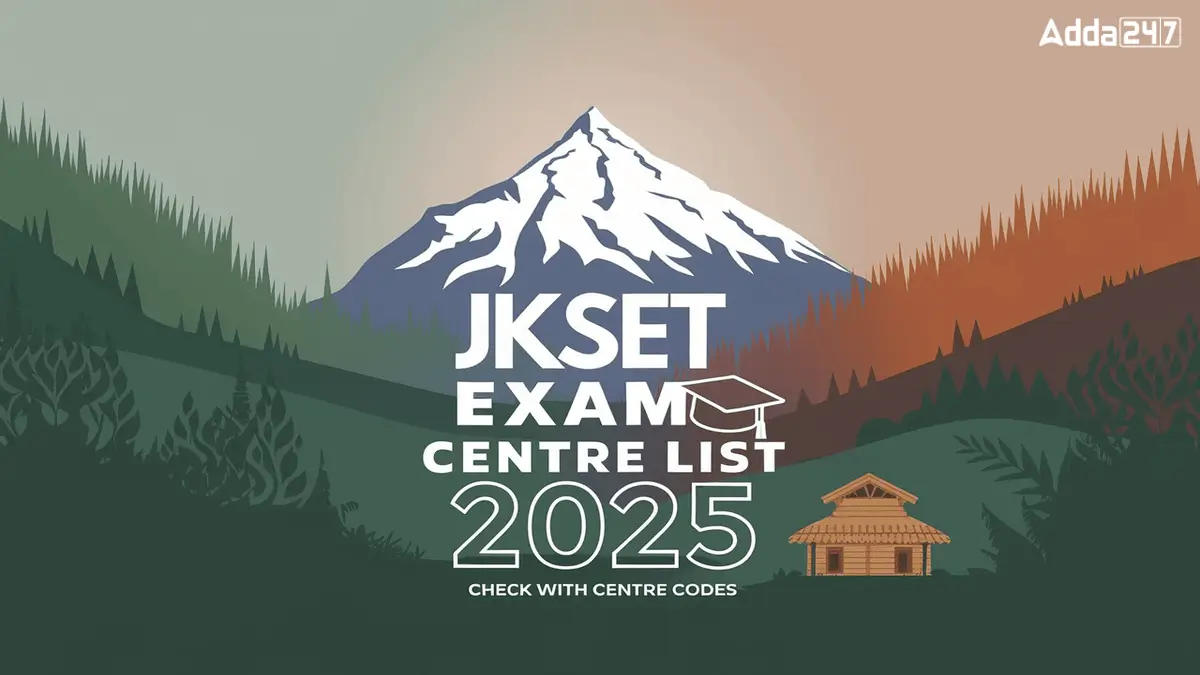 JKSET Exam Centre List 2025