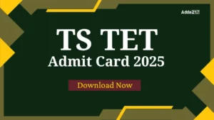 TS TET Admit Card 2025