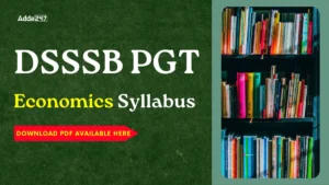 DSSSB PGT Economics Syllabus