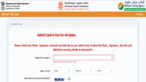 UGC NET Admit Card 2025 Out, Hall Ticket Download Link