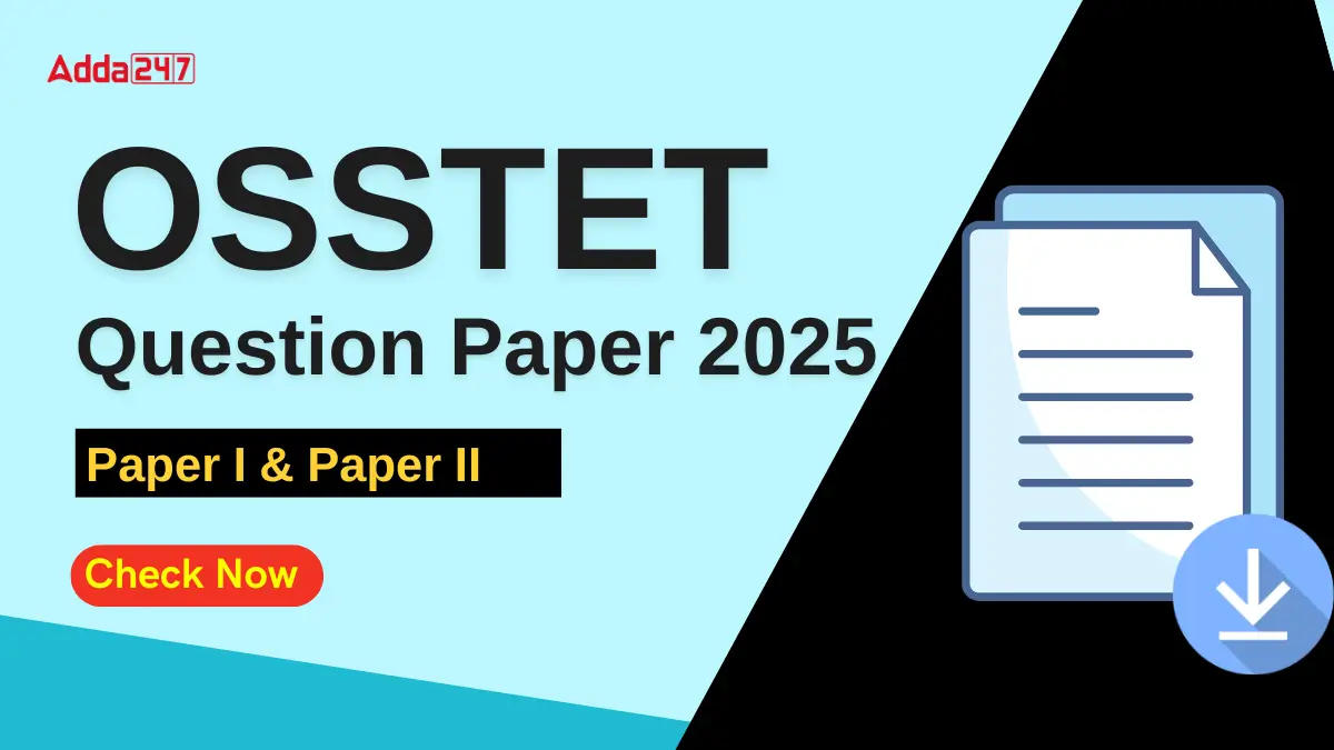 OSSTET Question Paper 2025