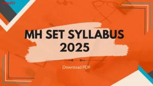 MH SET Syllabus 2025