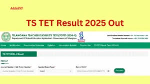 TS TET Result 2025 Out