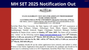 MH SET Notification 2025