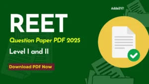 REET Question Papers PDF 2025