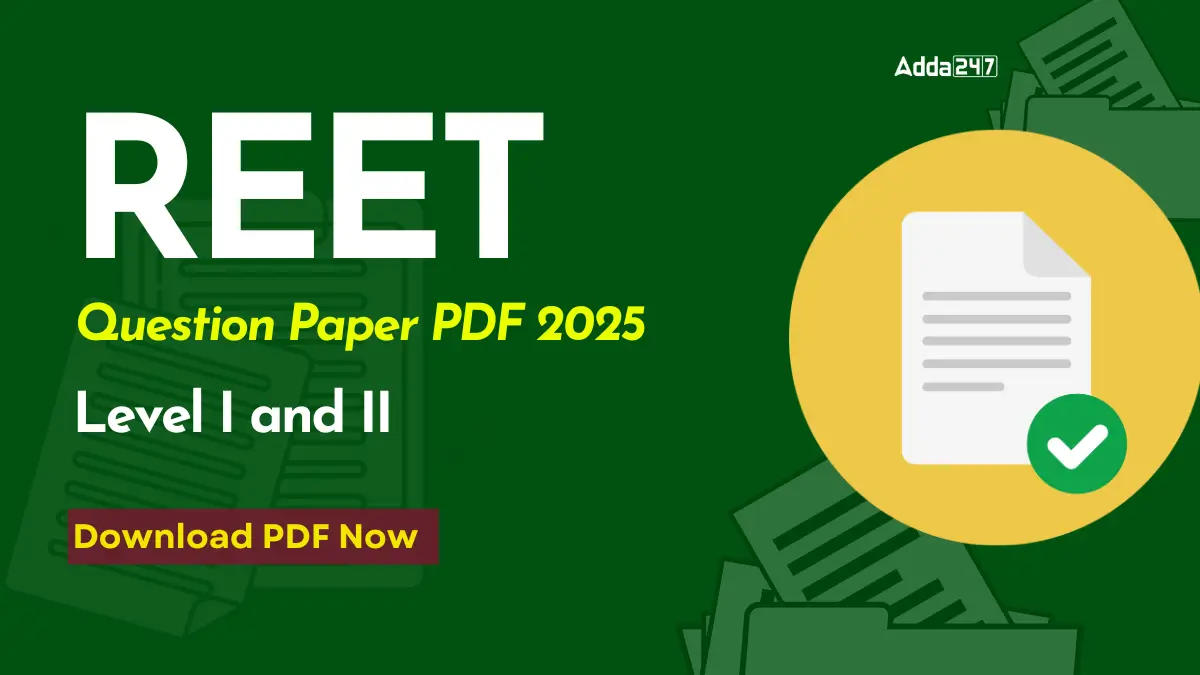 REET Question Papers PDF 2025