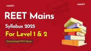 REET Mains Syllabus 2025