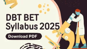 DBT BET Syllabus 2025