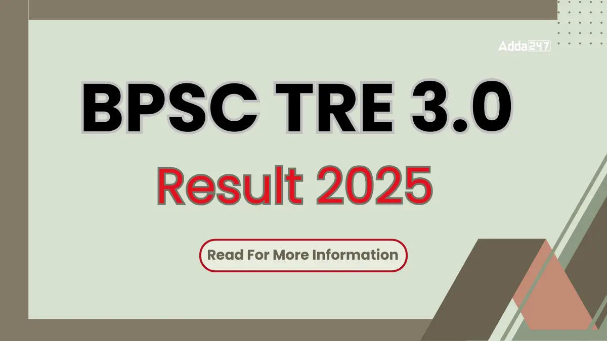 BPSC TRE 3.0 Result 2025