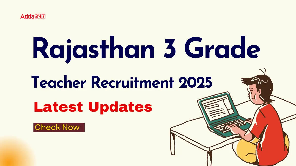 Rajasthan 3 Grade Teacher Recruitment 2025 Latest Updates