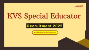 KVS Special Educator Recruitment 2025