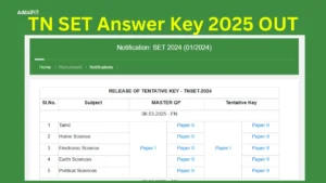 TN SET Answer Key 2025 OUT