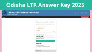 Odisha LTR Answer Key 2025 Released, Download Response Sheet PDF