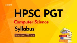 HPSC PGT Computer Science Syllabus 2025