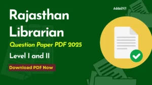 Rajasthan Librarian Question Paper PDF 2025