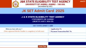 JKSET Admit Card 2025 Out, Direct Download Link Here
