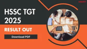 HSSC JBT Result 2025 Out, Check Cut Off, Score Card Here