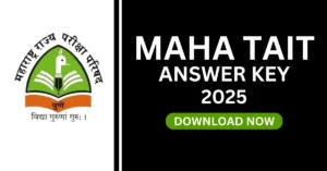 MAHA TAIT Answer Key 2025