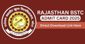 Rajasthan BSTC Admit Card 2025