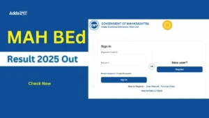 MAH BEd Result 2025 Out