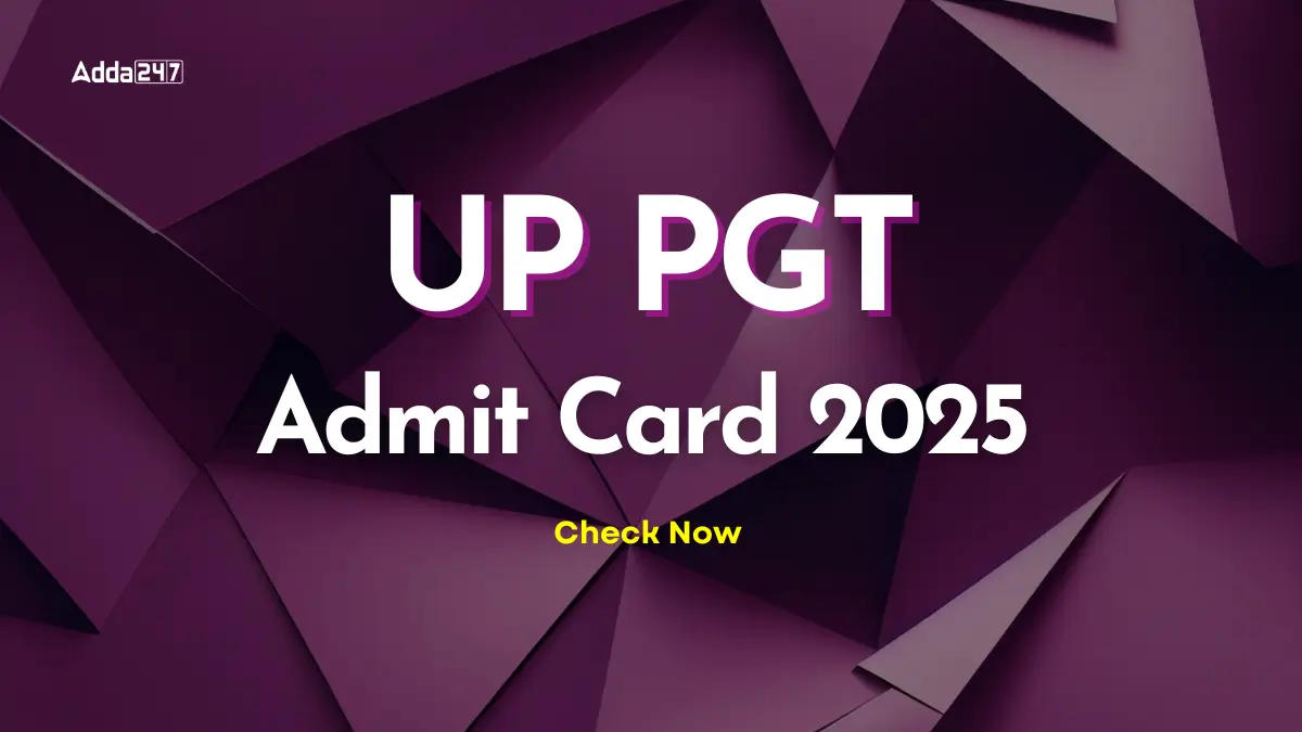 UP PGT Admit Card 2025