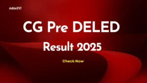 CG Pre DELED Result 2025