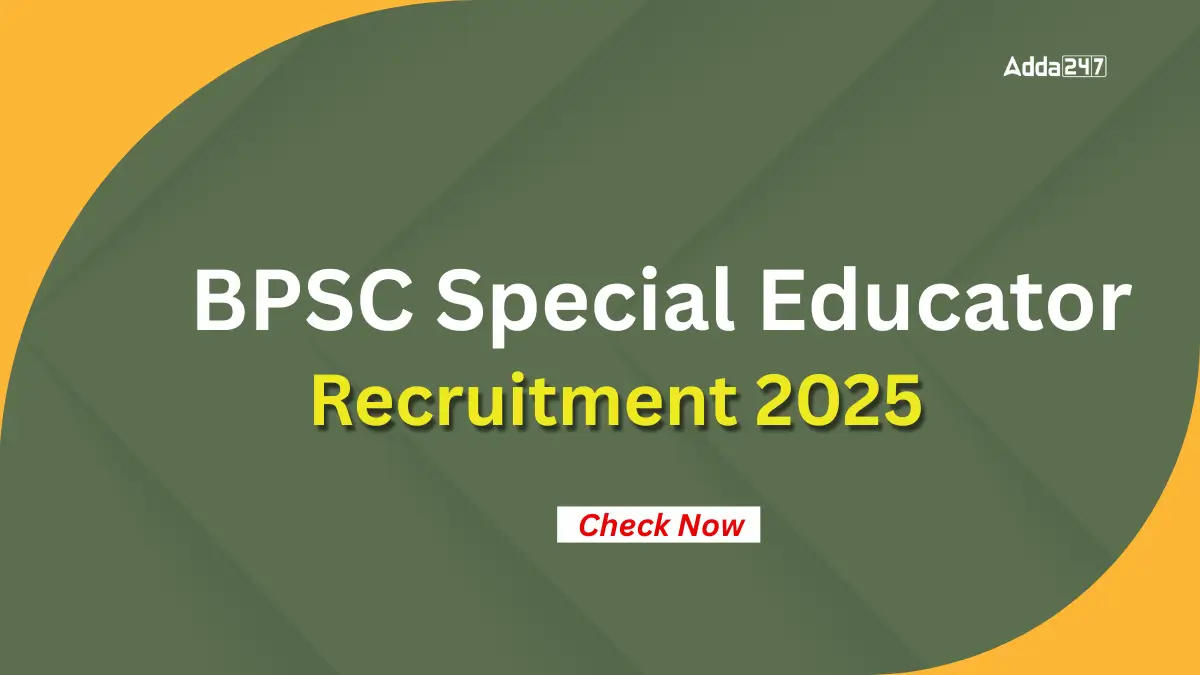 BPSC Special Educator Recruitment 2025