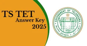 TS TET Answer Key 2025