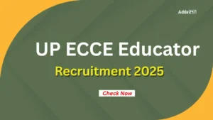 UP ECCE Educator Recruitment 2025