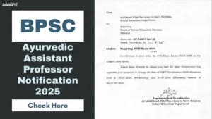 BPSC Ayurvedic Assistant Professor Notification 2025 OUT, Apply Online, Eligibility