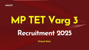 MP TET Varg 3 Recruitment 2025