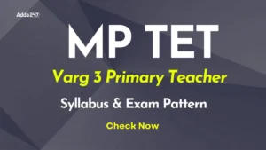 MP TET Varg 3 Syllabus
