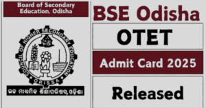 OTET Admit Card 2025