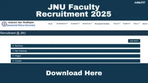 JNU Faculty Recruitment 2025, Apply Link, Eligibility, and Salary