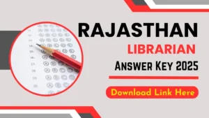 Rajasthan Librarian Answer Key 2025