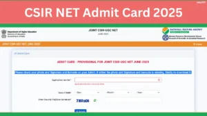 CSIR NET Admit Card 2025 Out @csirnet.nta.ac.in, Check Exam Centre Here
