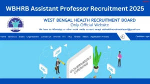 WBHRB Assistant Professor Recruitment 2025 Out for 621 Posts, Apply Link, Eligibility