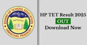 HP TET Result 2025