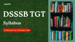 DSSSB TGT Syllabus