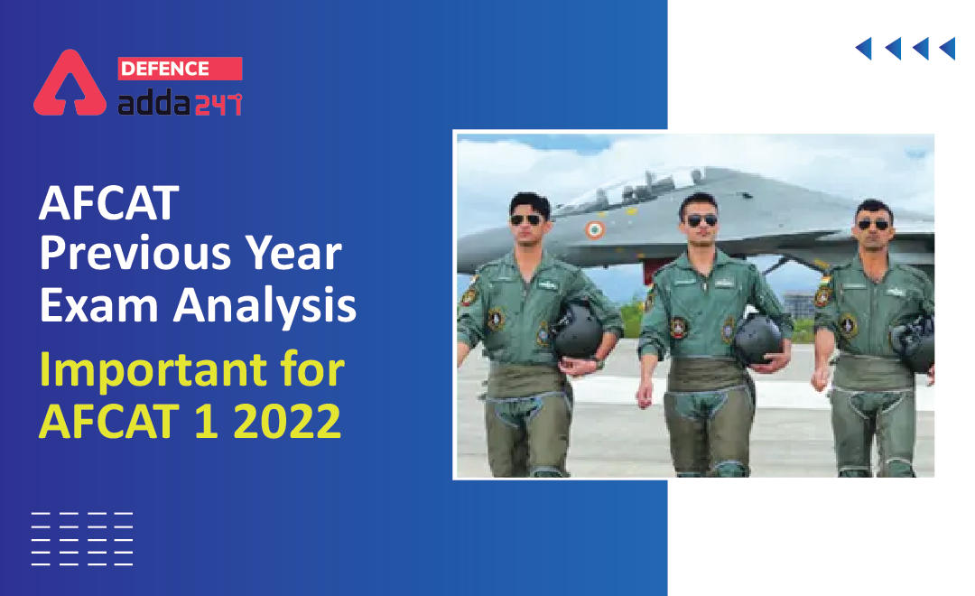 AFCAT Previous Year Exam Analysis : Important for AFCAT 1 2022_30.1