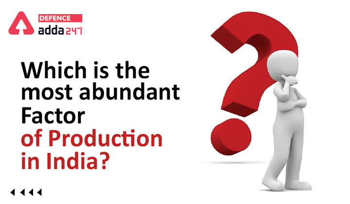 Which is The Most Abundant Factor of Production in India?_30.1