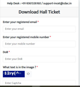 Indian Navy Civilian Admit Card