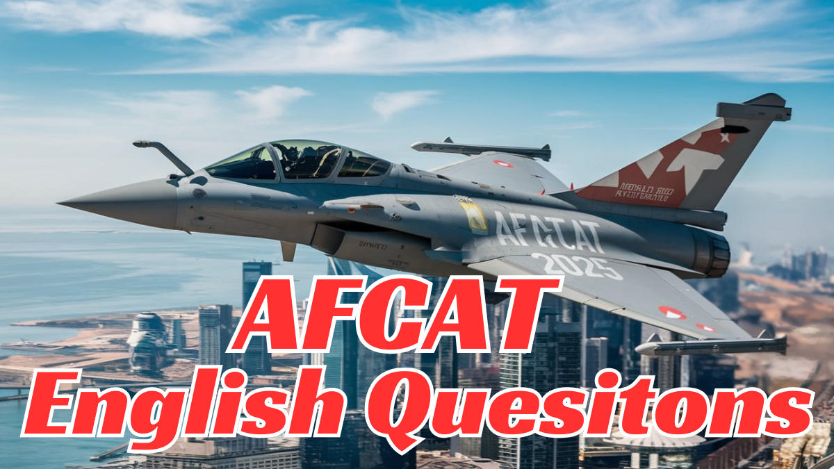 AFCAT English Questions