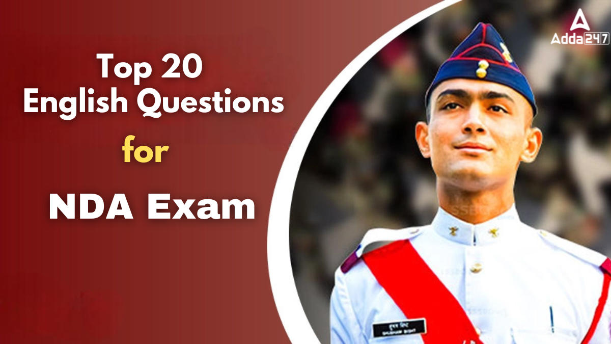 Top 20 English Questions for NDA Exam