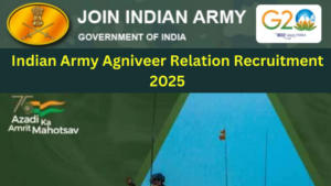 Indian Army Agniveer Relation Recruitment 2025 Notification