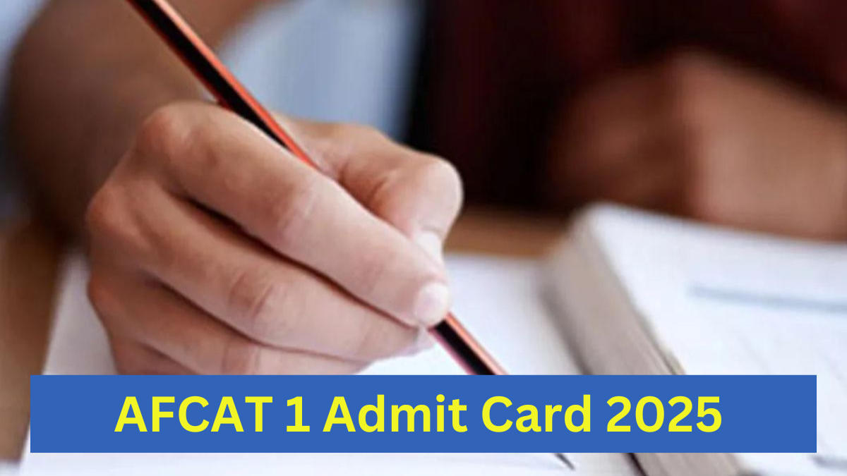 AFCAT 1 Admit Card 2025