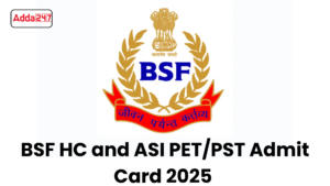 BSF HC and ASI PET/PST Admit Card