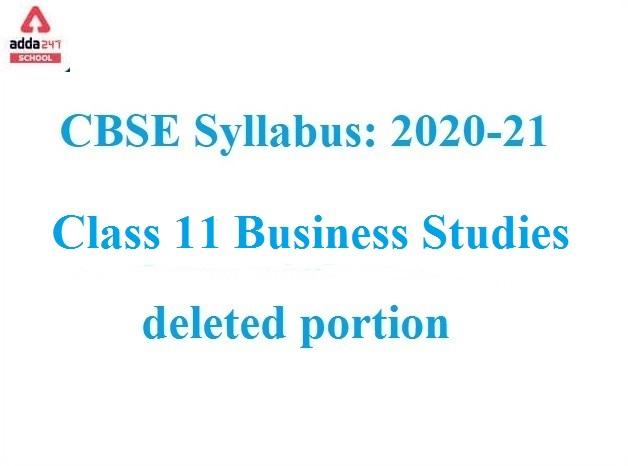 CBSE Deleted Syllabus Class 11 Business Studies 2021-22_30.1