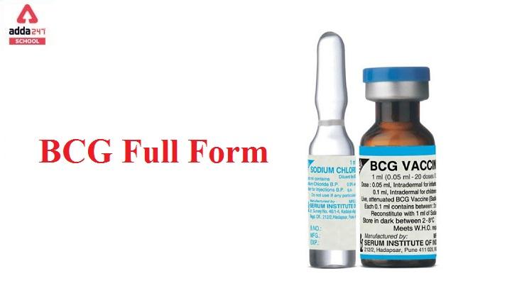 BCG full form in medical